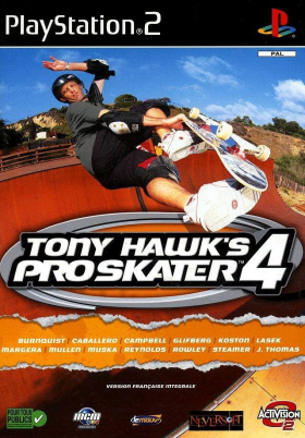 couverture jeu vidéo Tony Hawk&#039;s Pro Skater 4