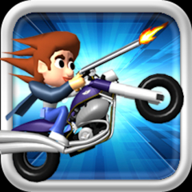couverture jeu vidéo Top Gun Rider ( course de tir voiture jeux )