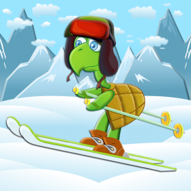 couverture jeu vidéo Turtle Fun Ski - Downhill skiing against your friends