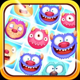 couverture jeu vidéo Un amusant jeu de match de monstre ZX - Galaxie effrayant de puzzle animaux moelleux