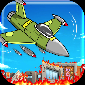 couverture jeu vidéo Un as de l’air attaque des jets de combats - Une attaque extrême d’un bombardement intensif d’une ville