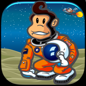 couverture jeu vidéo Un assaut Space Monkey roi Uni Vol jeu de tir Pro