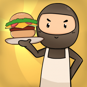 couverture jeu vidéo Un Burger Stack Ninja - Le Meilleur 3D Hacher et Trancher Jeu de Cuisine