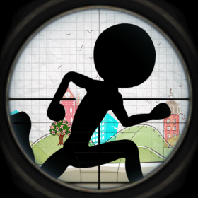 couverture jeu vidéo Un Courageux Stickman Mortel Courir : éviter la Tireur Isolé Tireur Pro