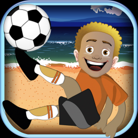 couverture jeu vidéo Un défi de jeux film de football - l'ultime gardien de but de football de plage