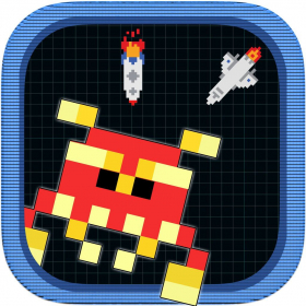 couverture jeu vidéo Un navire Star Space War - attaque de missiles survie Jeu