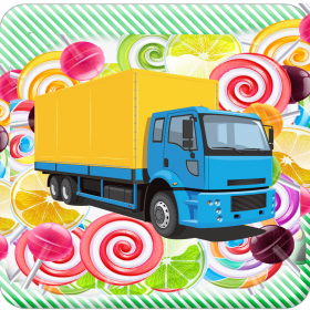 couverture jeu vidéo Un pilote Bonbons Livraison Express Doux Truck - Délicieux bonbons jeu envoi Pro