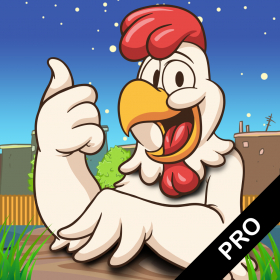 couverture jeux-video Un saut de poulet Raid PRO - Fred l'Invader vol chick.Try pour échapper à la coopération et ramasser les œufs plus visqueux 4 pl