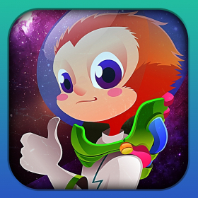 couverture jeu vidéo Un singe de l'espace lancer PRO - A Space Monkey Run PRO by Uber Zany