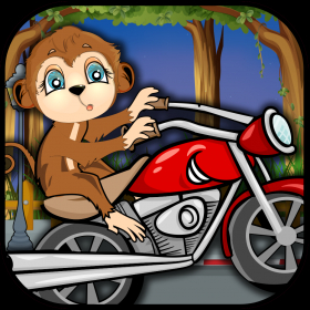 couverture jeu vidéo Un Singe de Vélos Aller Race - Cute Speedy Animaux Sport Mania PRO