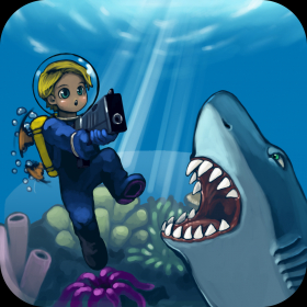couverture jeu vidéo Underwater Empire plongée Multijoueur: Vs enfants. Les requins et Monstres de la mer Shooter