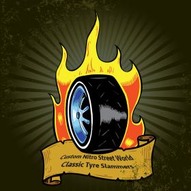 couverture jeu vidéo Une coutume Nitro rue Classique mondiale Slammers pneus - Conduite des gaz Nation jeu Pro