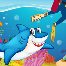 couverture jeux-video Une faim Poppers Poissons et requins