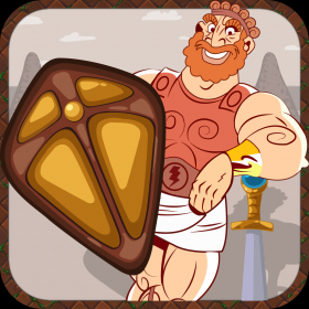 couverture jeu vidéo Vengeance du puissant Hercules –Jeu de course folle d’un coureur dans un labyrinthe payé
