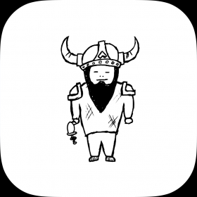 couverture jeu vidéo Viking Doodle Warrior Two Man Clash-  Fast Fingers Duel Game