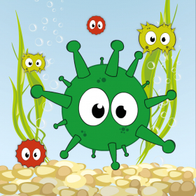 couverture jeu vidéo Virus Blast: Underwater Popper Game
