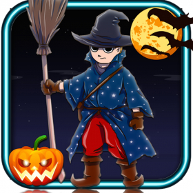 couverture jeu vidéo Voila!! Magic Kid : Fun on Halloween Broomstick