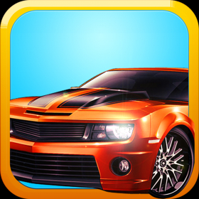 couverture jeu vidéo Voiture de course au décollage HD