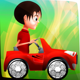 couverture jeux-video voiture de course de jouet enfant: petit gâteau de la course des enfants - édition gratuite