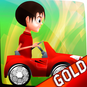 couverture jeux-video voiture de course de jouet enfant: petit gâteau de la course des enfants - Gold Edition