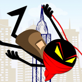 couverture jeux-video Volant Ninja Voleur Swing : Serre Corde Pivotant Urbain Vol Obtenir Loin PRO