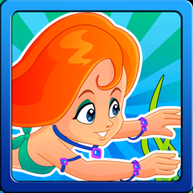 couverture jeu vidéo Water Girl Coral Fun - All Fish &amp; Mermaids Lagoon Hook Up &amp; Play Fun Girly Games