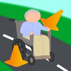 couverture jeu vidéo Wheelchair Traffic Dash