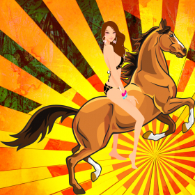 couverture jeu vidéo Wild Ride Horse Run Jump : The sexy lingerie agility horseback race in the Woods - Free Edition