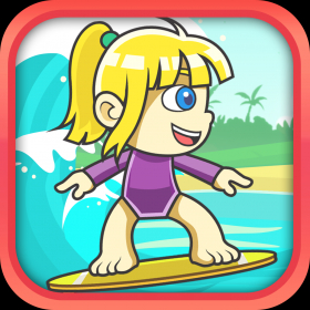 couverture jeu vidéo Wild Surfer Girls - Wet Tidal Wave of Fun Race Adventure