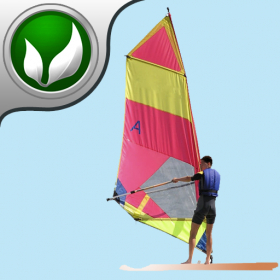 couverture jeux-video WindSurfer - The Wind Surfer Wave jumping game.