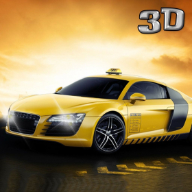 couverture jeu vidéo Yellow Taxi Driver Ville Rush 3D: course contre la montre