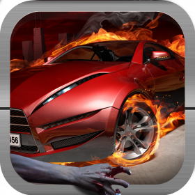 couverture jeu vidéo Zombie Drive by Shooting PRO : Really Fast muscle supercar racing game for boys