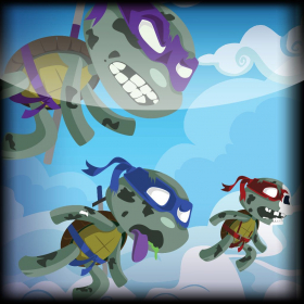 couverture jeu vidéo Zombie Flying - Teenage Mutant Ninja Turtles Version