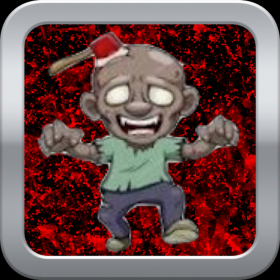 couverture jeu vidéo Zombie Sang Derrière la caisse en bois - rapide jeu du robinet gratuit