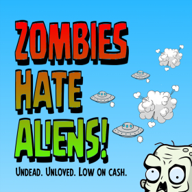 couverture jeu vidéo Zombies Hate Aliens! for iPhone
