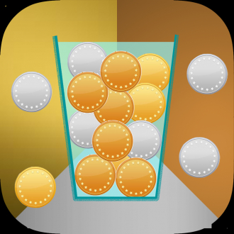 extrait jeux-video 100 Coins Fall - Drop and fill the glass free game