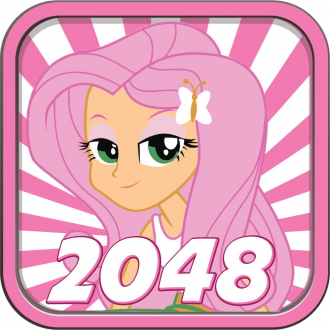 extrait jeux-video 2048 Legendary Equestria Girl - Swipe 4x4 5x5 6x6 Tuiles MLP 2016 Édition