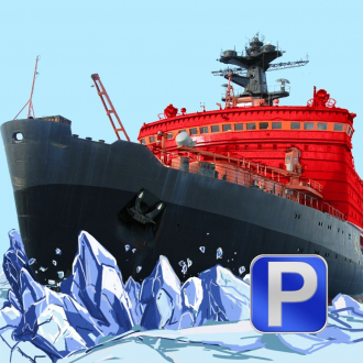 extrait jeux-video 3D Icebreaker Parking - Arctic Boat Driving & Simulation Ship Racing Games