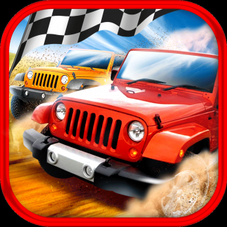 extrait jeux-video 3D Jeep conduite Race Simulator - action rapide rue Cours Rival camionnage souffle Pro