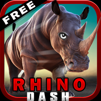 extrait jeux-video 3d rhinocéros tableau de bord libre (saccage de jeu de simulation)