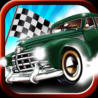 extrait jeux-video A 1970's Old Style Car Speed Sprint Race Fun Kids Racing Game FULL VERSION