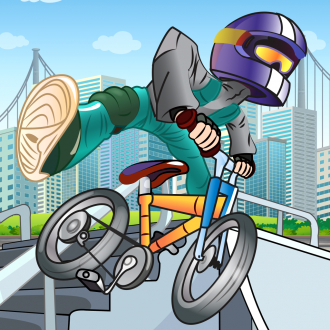 extrait jeux-video A BMX Trick Mountain Bike Race FREE - Extreme Stunt Jumping Game
