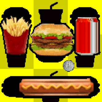 extrait jeux-video a Crazy Burgers Bar Breaker ! Soda, Fries and Burgers ! Select the Menu !