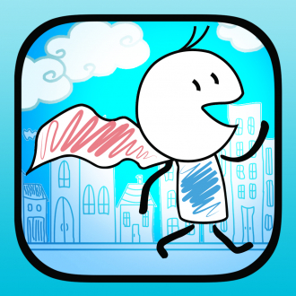 extrait jeux-video A Doodle Art Street Runner FREE - The Cool Sketch-Man Racing Game