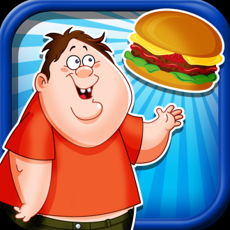 extrait jeux-video A Fat Kid Saga - Feed Him Burger Fries Catch the Food!