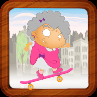 extrait jeux-video A Funky Grandma Skater - eXtreme Skateboarding Stunts Edition