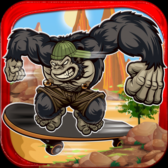 extrait jeux-video A Gorilla Thug Skateboarder Racing Game