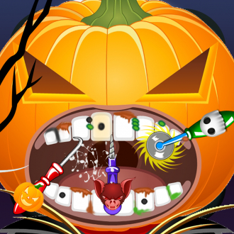 extrait jeux-video A Halloween Dentist - Spooky Scary Games Edition