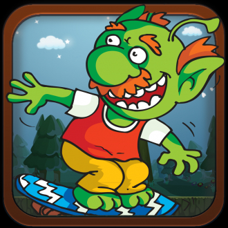 extrait jeux-video A Monster True Skate Dash - Tiny Kid-s High Skater Pro Game-s
