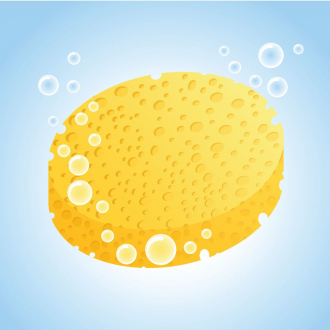 extrait jeux-video A PRO éponge Cartoon Little Square - Roll Up Cool boule World Game mur